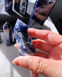 Crystal Towers - A Blue Sodalite Tower