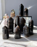 Crystal Towers - A Black Rose Quartz Tower