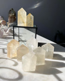 Crystal Towers - A Honey Calcite Tower