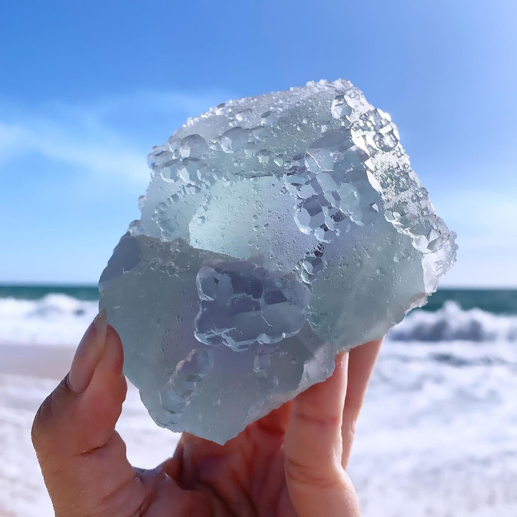 Crystal Specimens - Clear Green Blue Fluorite (Victoria)