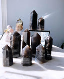 Crystal Towers - A Black Rose Quartz Tower