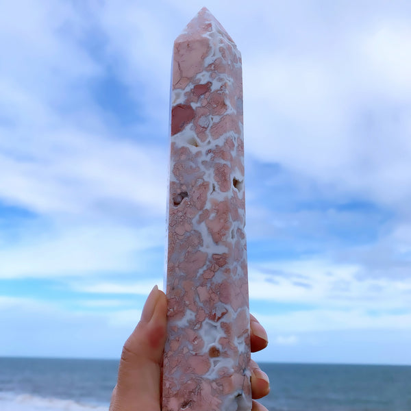 Crystal Towers - A Pink Agate Huge Tower