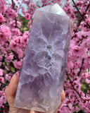 Crystal Towers - A Pink Amethyst Cherry Blossom Agate Tower