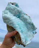 Crystal Specimens - Blue Aragonite (River)