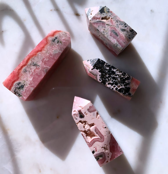 Crystal Towers - Rhodochrosite Tower