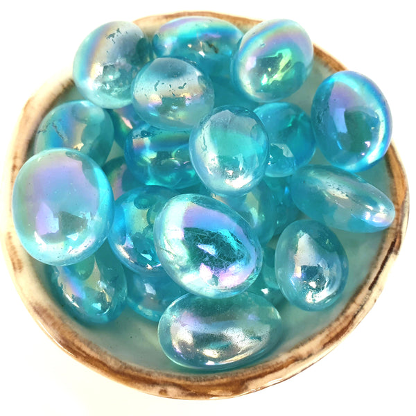 Tumbled Stones - Aqua Aura Quartz