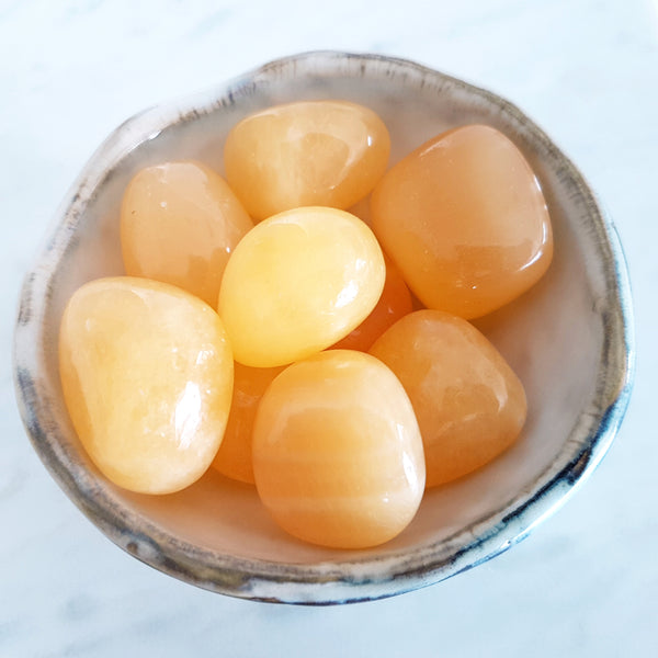 Tumbled Stones - Orange Calcite