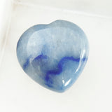 Gemstone Carvings - Heart Medium Blue Quartzite