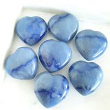 Gemstone Carvings - Heart Medium Blue Quartzite