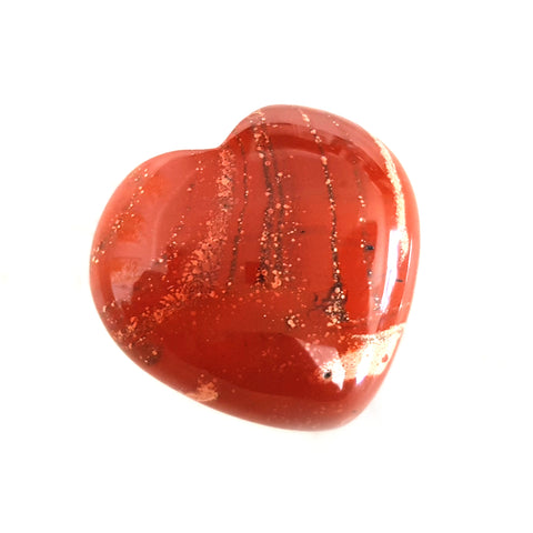 Gemstone Carvings - Heart Medium Red Jasper