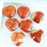 Gemstone Carvings - Heart Medium Red Jasper