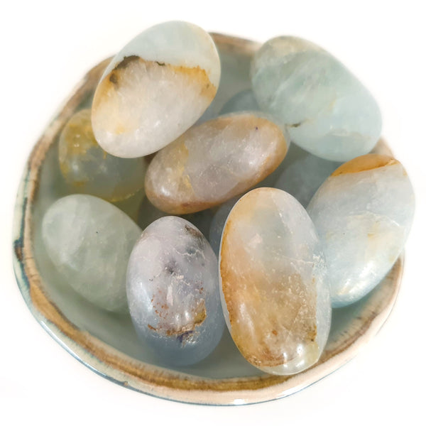 Tumbled Stones - Lemurian Aquatine Calcite