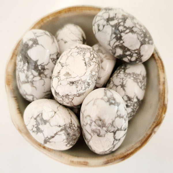 Tumbled Stones - White Howlite