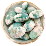 Tumbled Stones - Green Flower Agate