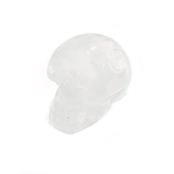Gemstone Carvings - Skull Mini Clear Quartz