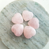 Gemstone Carvings - Heart Little Rose Quartz