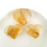 Gemstone Carvings - Heart Golden Healer Quartz