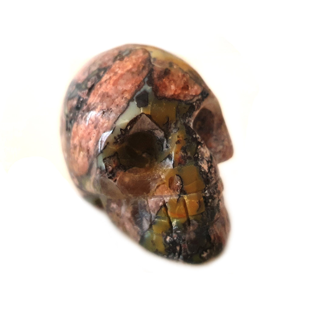 Gemstone Carvings - Skull Mosaic Quartz
