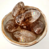 Tumbled Stones - Smoky Quartz with Rainbow