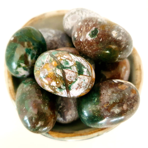 Tumbled Stones - Purple Ocean Jasper