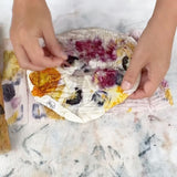 Organic Cotton Bucket Hat or Silk Scrunchie Natural Dyeing Workshop by Carly Catalano  - 3 Nov 2024