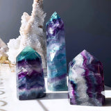 Crystal Towers - A Rainbow Fluorite Huge Tower