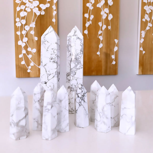 Crystal Towers - A White Howlite Tower