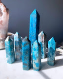 Crystal Towers - A Blue Apatite Tower