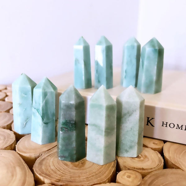 Crystal Towers - A Green Aventurine Tower