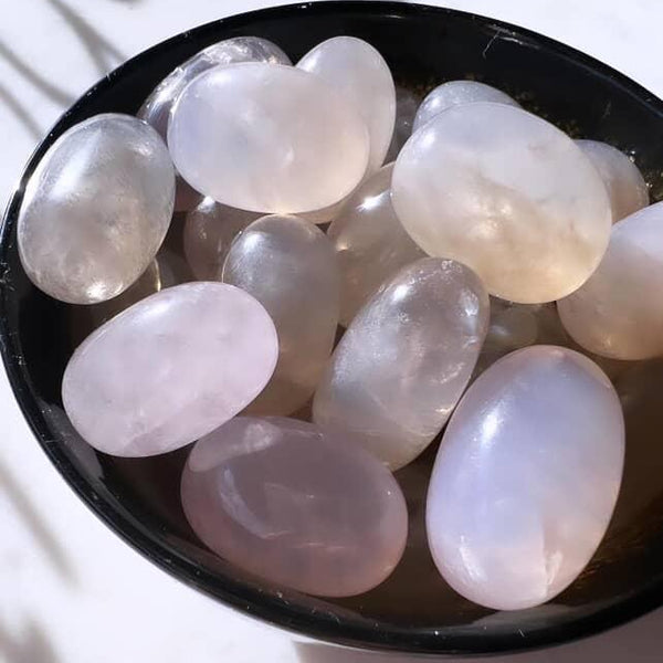 Tumbled Stones - Blue Rose Quartz
