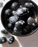 Tumbled Stones - Snowflake Obsidian