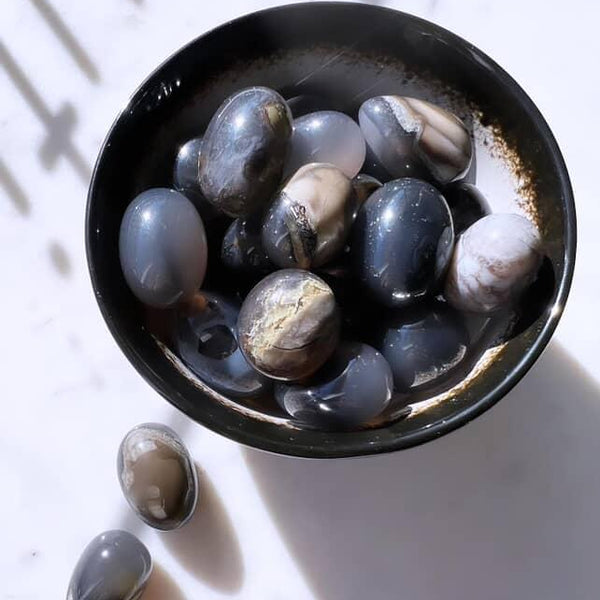 Tumbled Stones - Black Agate