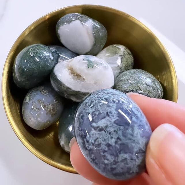 Tumbled Stones - Moss Agate