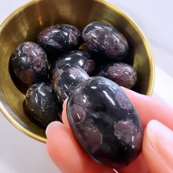 Tumbled Stones - Astrophyllite Garnet