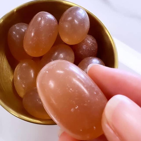 Tumbled Stones - Amber Calcite