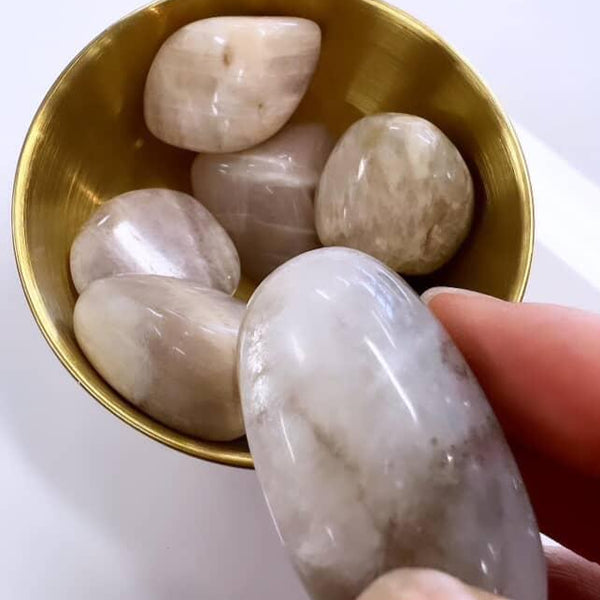 Tumbled Stones - Black Moonstone