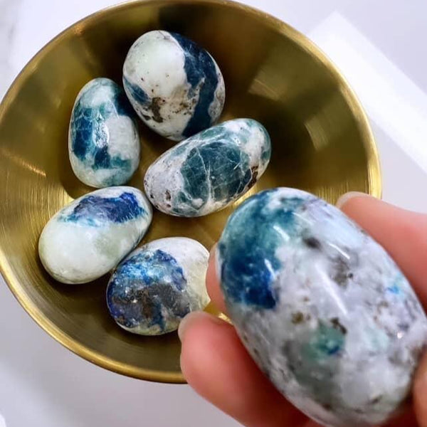 Tumbled Stones - Blue Fire Apatite