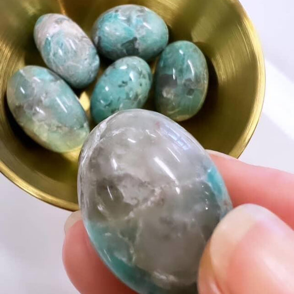 Tumbled Stones - Smoky Amazonite
