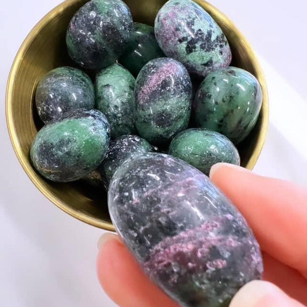 Tumbled Stones - Ruby Zoisite
