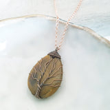 Tree of Life Collection - Tiger Eye Tree of Life Necklace (Copper)