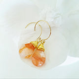 Teardrop Gems Collection - Faceted Teardrop Hand-wired Gemstone Earrings (Gold-filled)