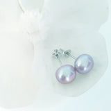 Glamorous Pearls Collection Earrings - Round Freshwater Pearls Ear Studs