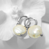 Glamorous Pearls Collection Earrings - Rainbow Coin Freshwater Pearls Earrings