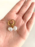 Glamorous Pearls Collection Earrings - Nuggets Freshwater Pearls Earrings