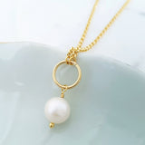 Glamorous Pearls Collection Necklace - Round Pearl Ring Necklace
