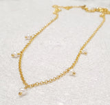 Glamorous Pearls Collection Necklace - Five Freshwater Pearls Necklace