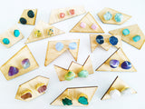 Adore Gemstone Earrings Collection - RAW - Eagle Eye Ear Studs