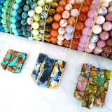 Adore Gems Collection - Agate and Jasper Colourful Necklaces