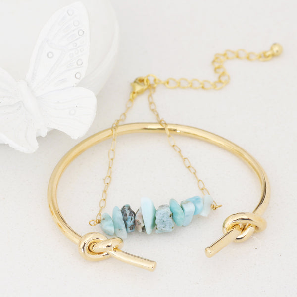 Adore Gemstone Collection - Blue Larimar Bracelet