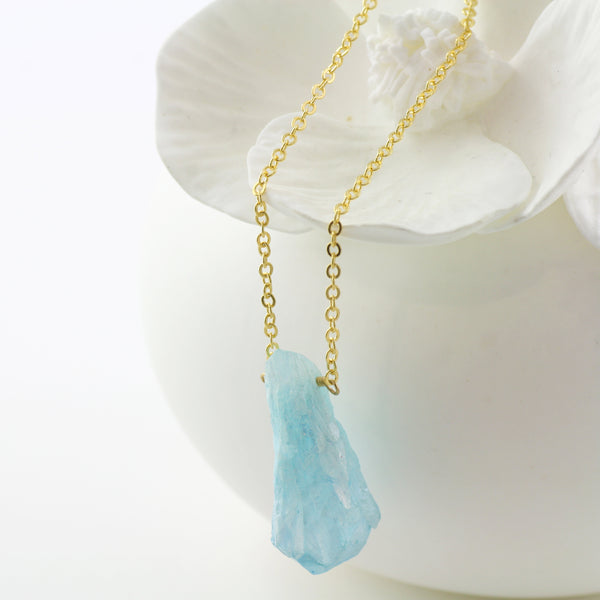 Adore Gemstone Collection - Quartz Blue Necklace
